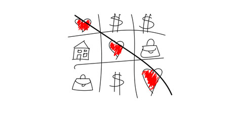 Fototapeta na wymiar Health Priority: What Matters Most Concept, Sketch