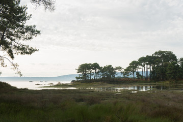 Carreiron natural park in Arousa Island