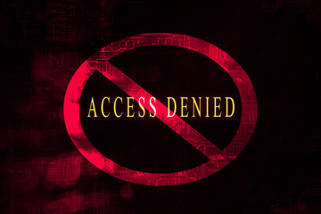Acess denied at a computer server system