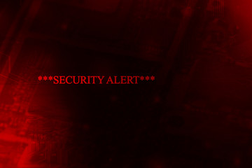 Security alert inside a network system
