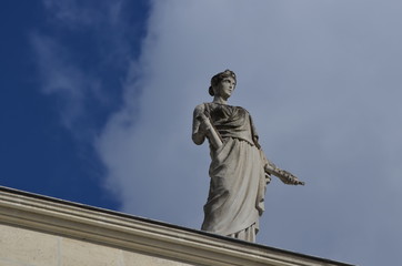Muse Euterpe et sa flûte, Opéra Graslin, Nantes