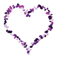 Vector Confetti Background Pattern. Element of design. Colored leaves on a white  background