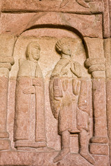 Statue  in Andlau church, France. 