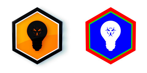 Ikona sześciobok 3D sześciokąt © vempireart