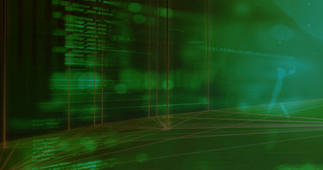 Detailed server technology background screen