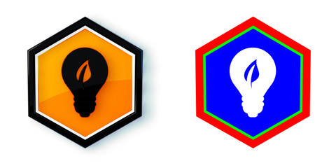 Ikona sześciobok 3D sześciokąt © vempireart