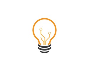 bulb logo vector ilustration