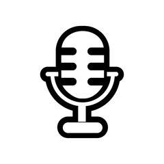 Microphone icon. Vector Illustration