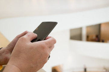 woman using cellphone