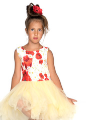 Portrait of a beautiful little girl