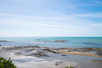 Beach cliff top view, Cumuruxatiba, Bahia