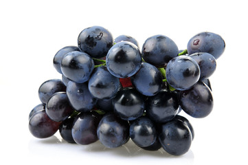 Grapes in white background