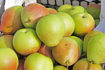 The pears on the market