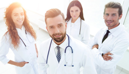 Fototapeta premium portrait of a professional team of doctors