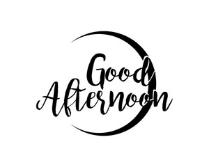 good afternoon typography typographic creative writing text image icon 2