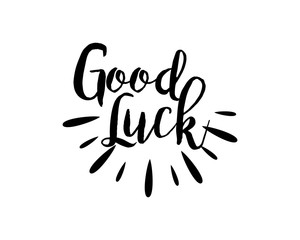 good luck typography typographic creative writing text image 2