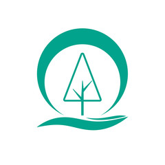 Tree logo design template, symbol for company, use this logo for your company