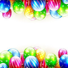 Colorful birthday balloons