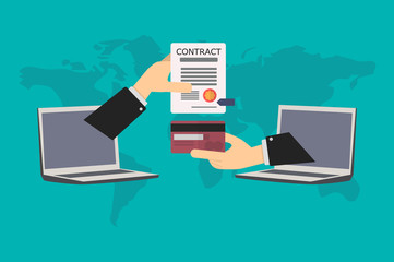 contract credit card online from anywhere in the world