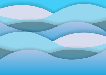 paper art of water background