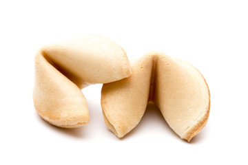 Fortune Cookies on a White Background