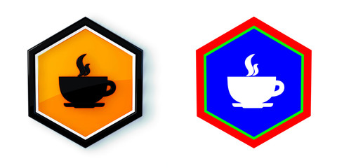 Ikona sześciobok 3D sześciokąt