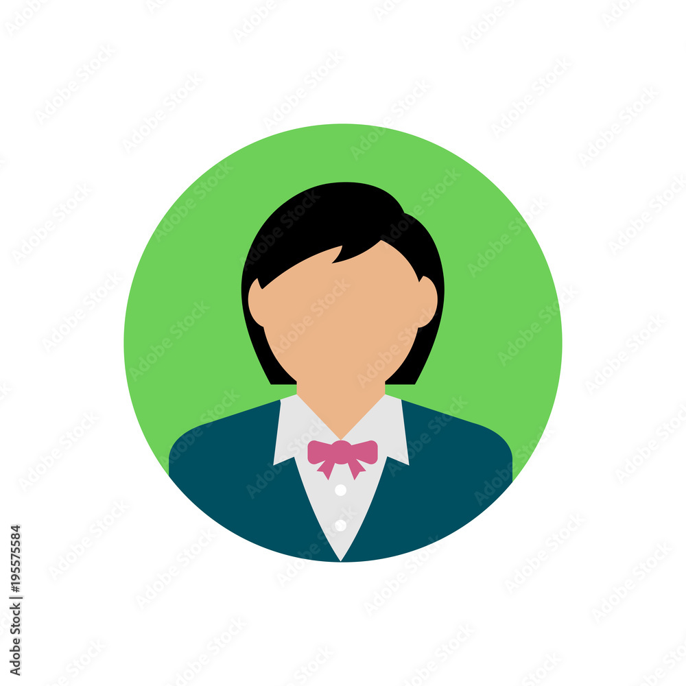 Canvas Prints business woman avatar illustration