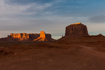 Monument valley at sunrise