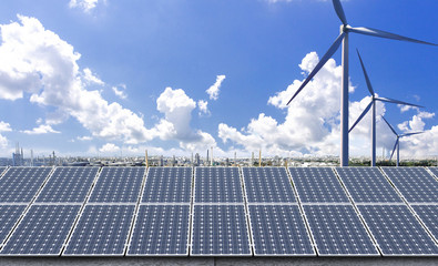 New energy, solar energy and wind power to solve future energy shortages