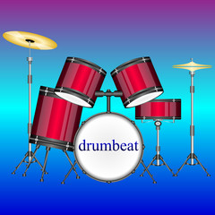 Fototapeta na wymiar drum kit, drum set