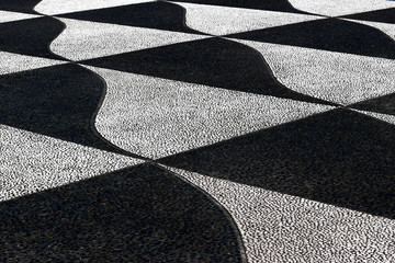 デザインされた遊歩道