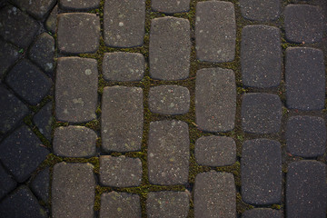 texture of pavers and stone.