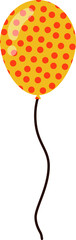 Colorful polka dots balloon 7