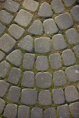 texture of pavers and stone.