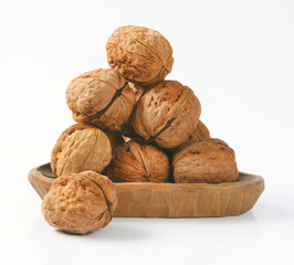 bowl of whole walnuts