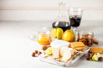 Brie type of cheese.