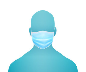 medical mask for doctors and patients, builders and painters.