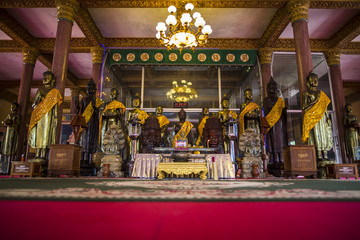 Ounalom pagoda is a wat located on Sisowath Quay in Phnom Penh, Cambodia, near the Royal Palace of Cambodia.