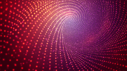 abstract vector background, bright infinite tunnel
