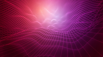 abstract vector background, bright infinite tunnel