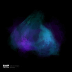 Colorful watercolor Space Galaxy Background