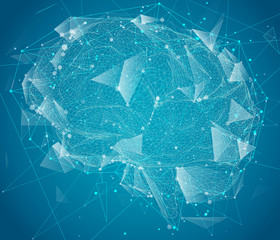 three-dimensional vector cyber brain. neural network mega-data processing