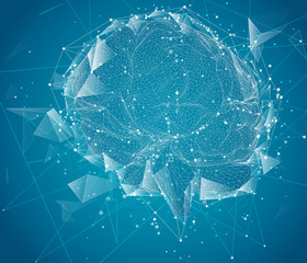 three-dimensional vector cyber brain. neural network mega-data processing