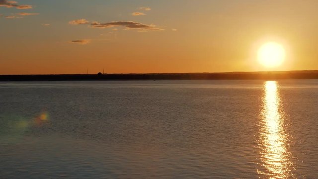 Sunset on the river