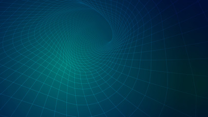 Abstract background of bright glowing particles and paths.