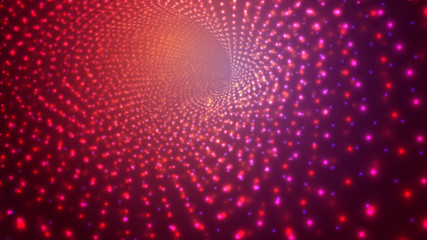 abstract vector background, bright infinite tunnel