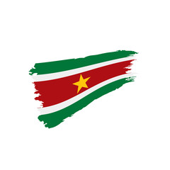 Suriname flag, vector illustration