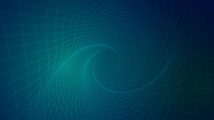 Abstract background of bright glowing particles and paths.