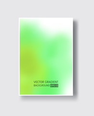 Abstract green blurred gradient background.