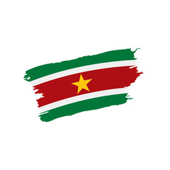Suriname flag, vector illustration
